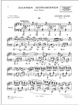 Danses Hongroises Volume 4 Piano 17 A 21 - BRAHMS - Partition - Piano